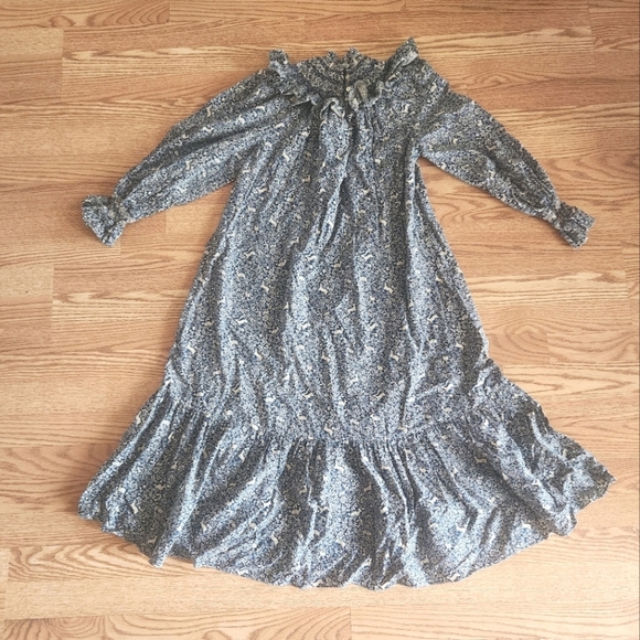 EUC Dôen Rosetta Dress In Prancing Fawn Floral, Size S RARE! - Picture 4 of 11